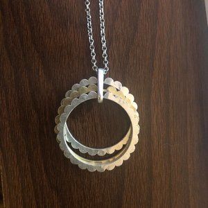 Long Lucky Brand medallion necklace